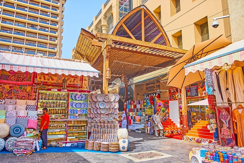 Traditional souk in Dubai