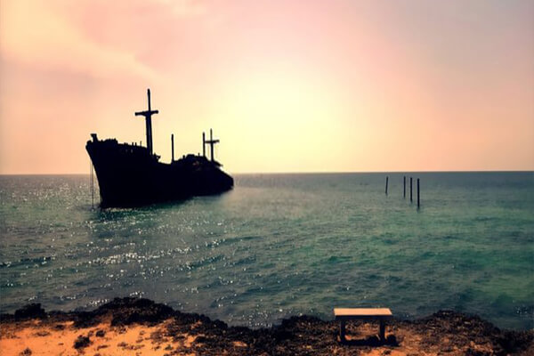 Kish Greek Ship beach park