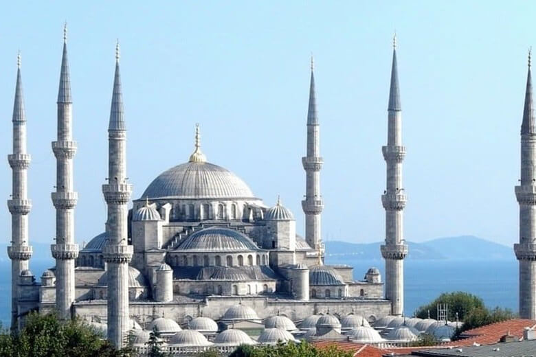 The Sultanahmet Camii or Blue Mosque in Turkey