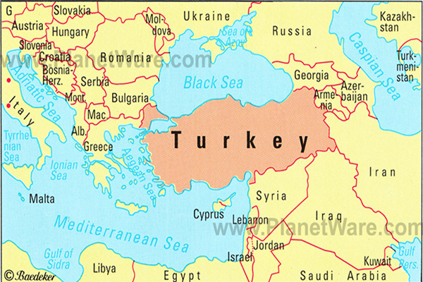 Turkey's Geographical location