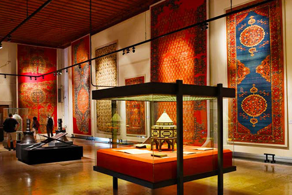 Interior view of Istanbul's Carpet Museum