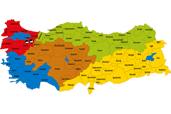 The Provinces of Turkey