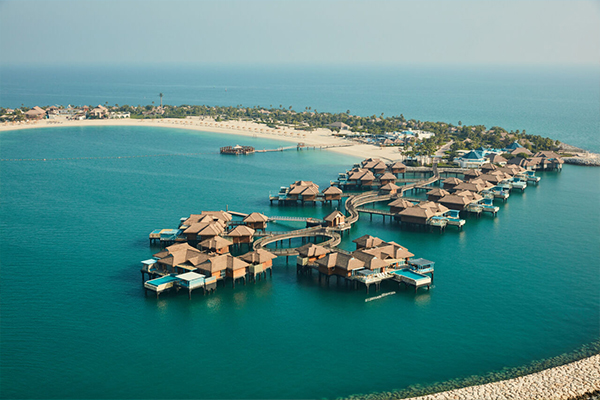 Top view of Qatar Banana island