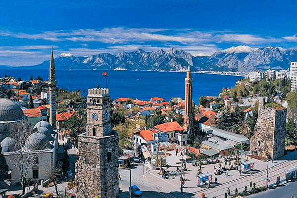 A view of Antalya Saat Kulesi Symbol