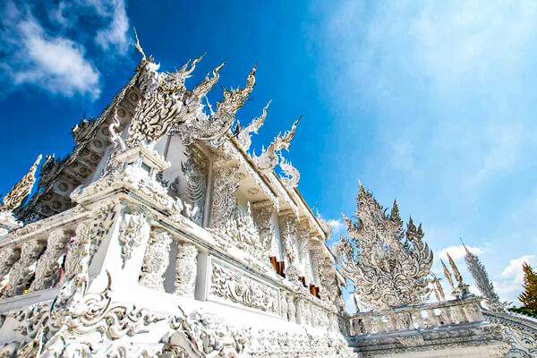 The architecture of Thailand White Temple