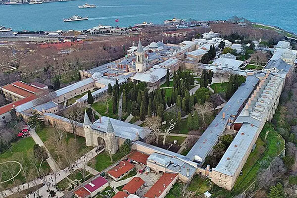 Top-view of Istanbul Topkapi Palace Museum