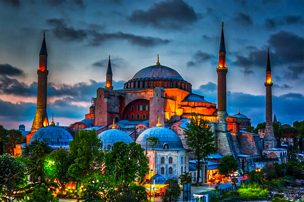 View of Hagia Sophia Mosque