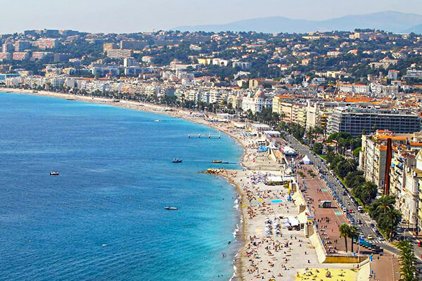 Top-View of Promenade des Anglais