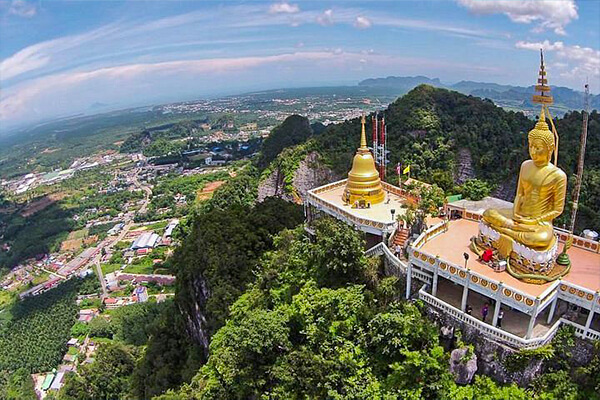 Top-View of Wat Tham Suea (Tiger Cave Temple)