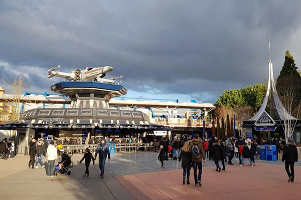 The exterior of Paris Star Tours in Disneyland