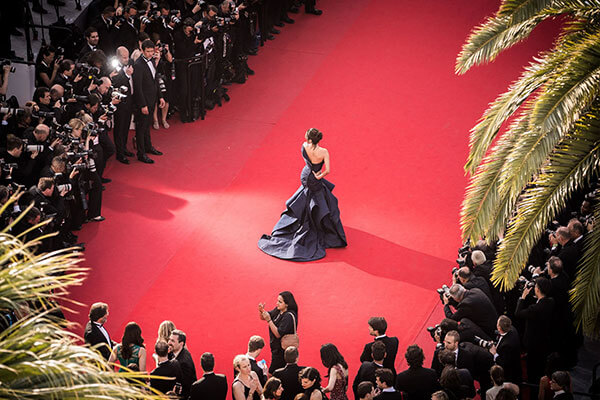 The red carpet of the Cannes Festival
