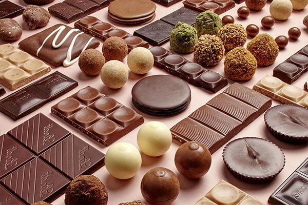 chocolates of Musée du Chocolat in Paris