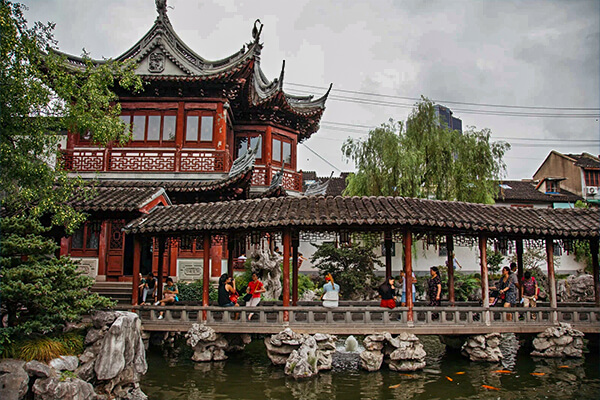 View of Yuyuan Garden in Shanghai