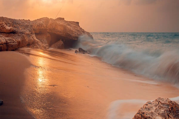 the Fuwairit Beach in Qatar