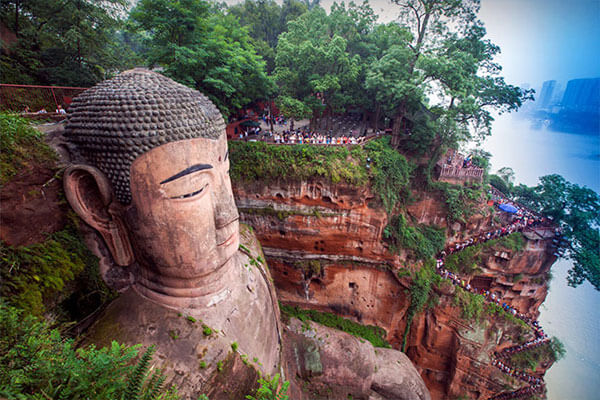 the Leshan Giant Buddha's View