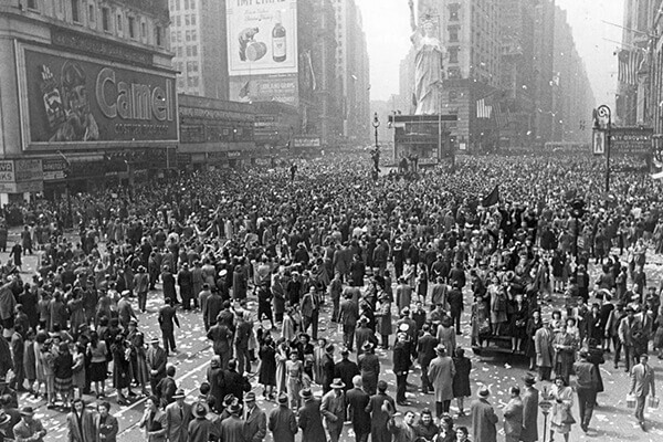 The history of Times Square in NY, USA
