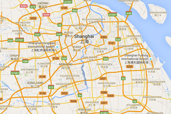 The Geographical Location of Shanghai