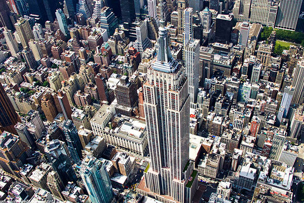 The site and surrounding areas of the Empire State Building