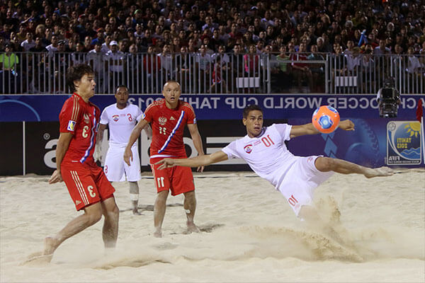 View of A match of FIFA Beach Soccer World Cup