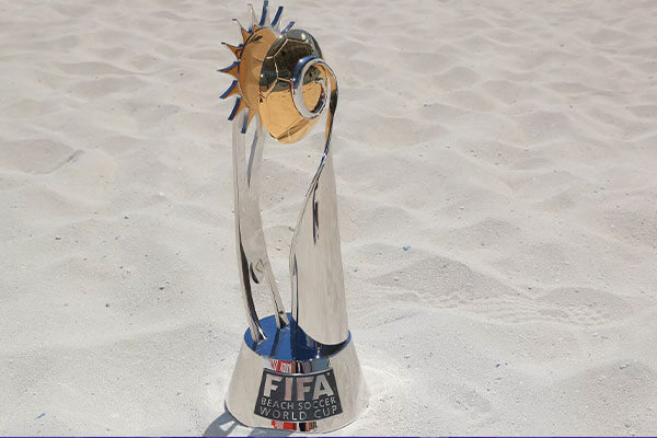 The FIFA Beach Soccer World Cup trophy