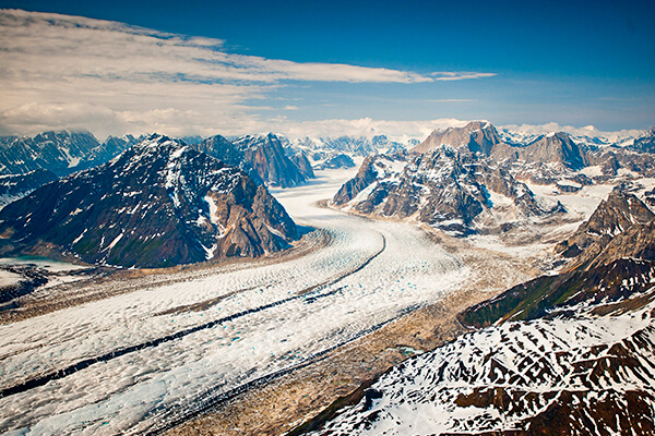 The geology of mountain ranges of Alaska