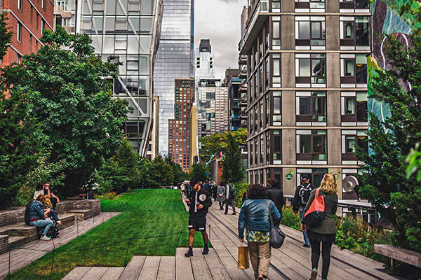 Highlights and attractions of the High Line