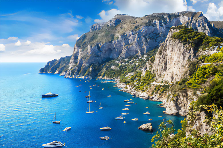 From Blue Grotto to Villa Jovis: History of Capri Island