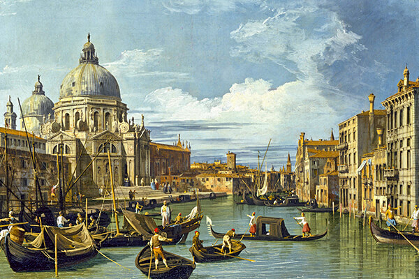 History of the grand canal in Venice