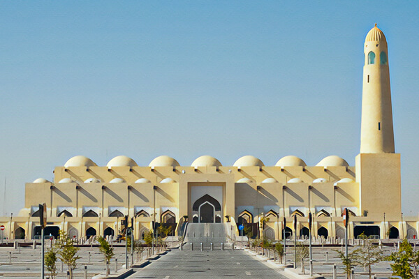 The architecture of the Doha Grand Mosque