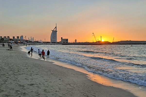 View of Al Sufouh Beach, Dubai, UAE