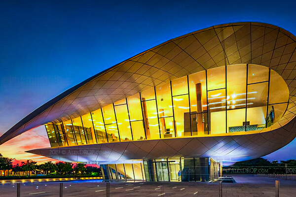The architectural design of the Etihad Museum