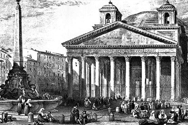 History in Pantheon, Rome