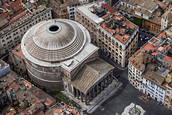 Top View of Pantheon, Rome