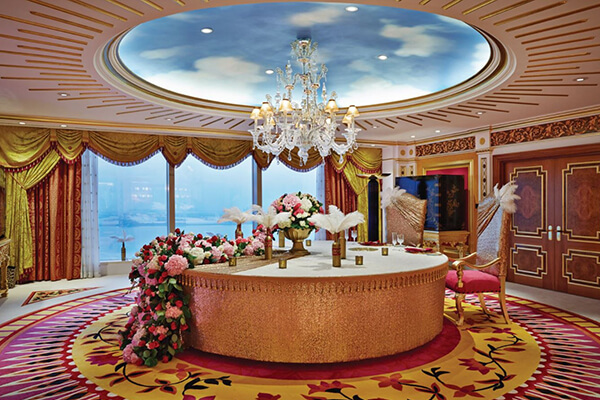 Burj Al Arab Hotel’s rooms and suites