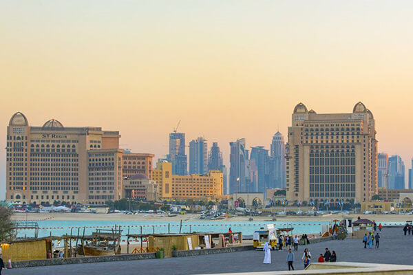 Katara Beach in Doha, Qatar