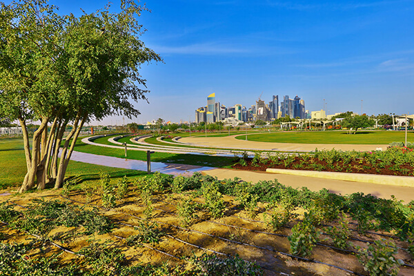 View of Al Bidda Park, Qatar