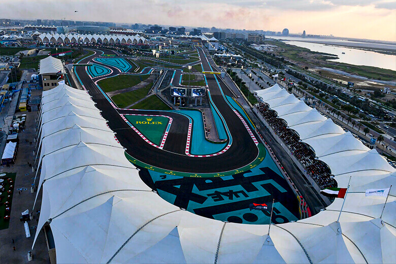 Nighttime Thrills at YAS Marina Circuit, Abu Dhabi, UAE
