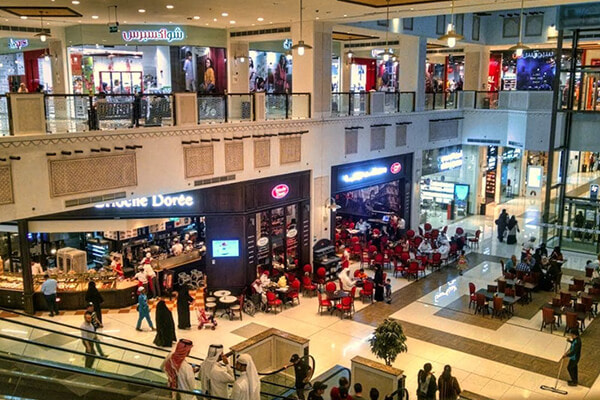 Interior of the Gulf Mall in Qatar