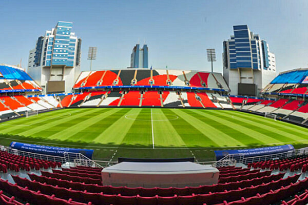 View of Al-Jazira Mohammed bin Zayed Stadium