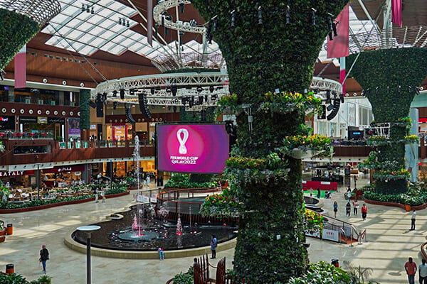 View of City Center of Doha Shopping Mall