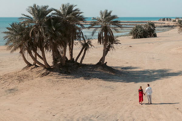 View of Umm Bab Beach, Doha, Qatar