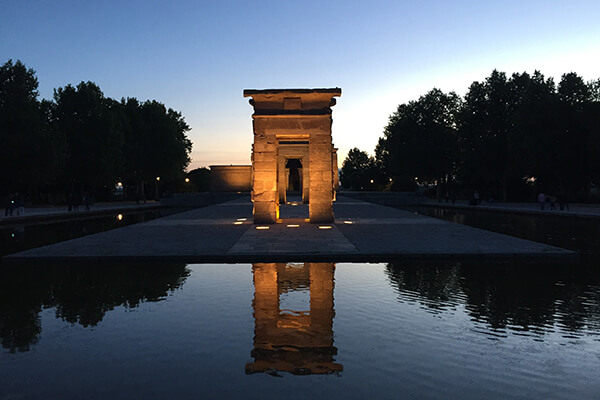 View of Temple of Debod, Madird