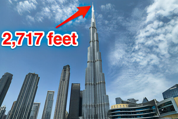 Burj Khalifa is the world’s tallest building