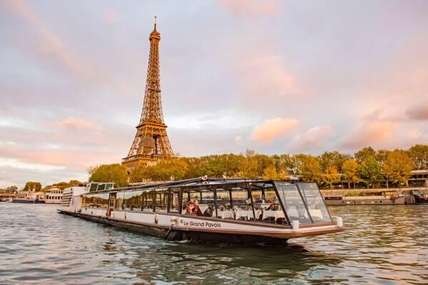 Eiffel Tower Near Seine River