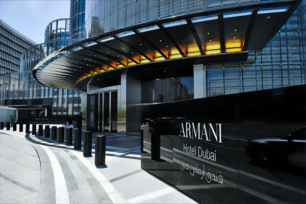 Visit the Armani Hotel to see the artistic design
