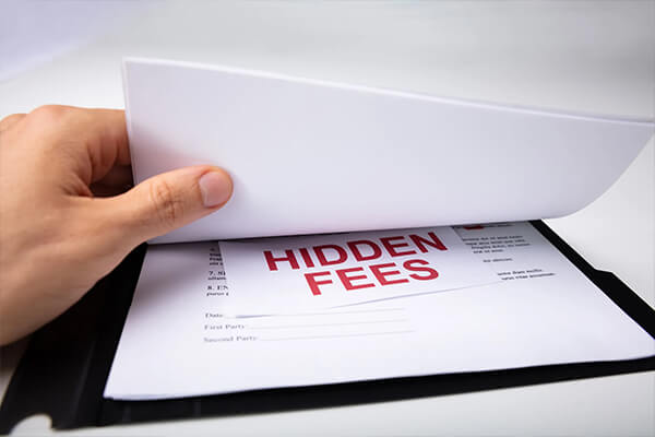 Check for hidden fees and taxes
