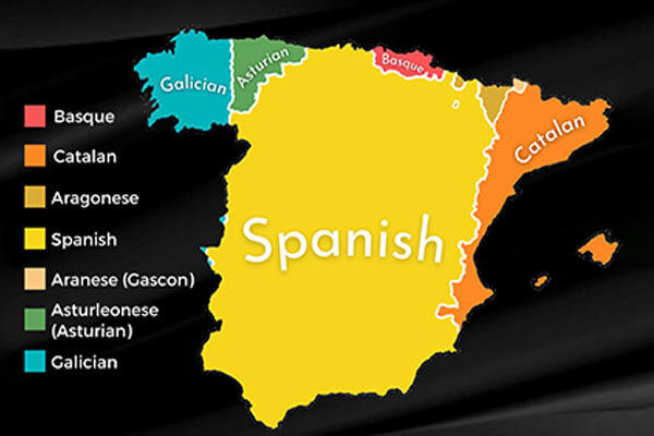 What are the most common languages in Spain?